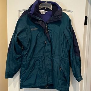 Columbia women’s medium teal coat